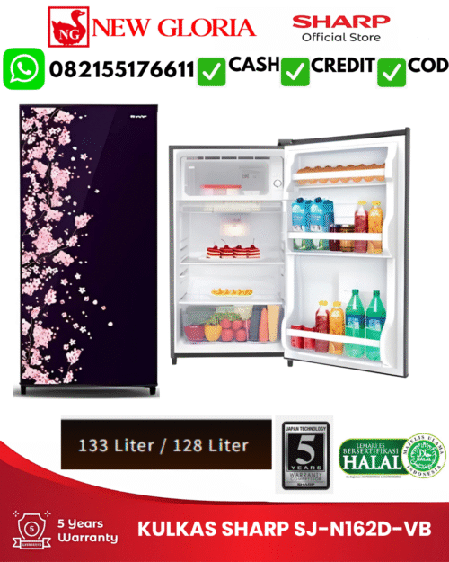 KULKAS SHARP SJ-N162D-VB