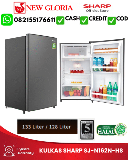 KULKAS SHARP SJ-N162N-HS