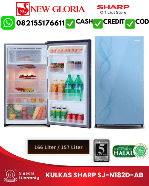 KULKAS SHARP SJ-N182D-AB