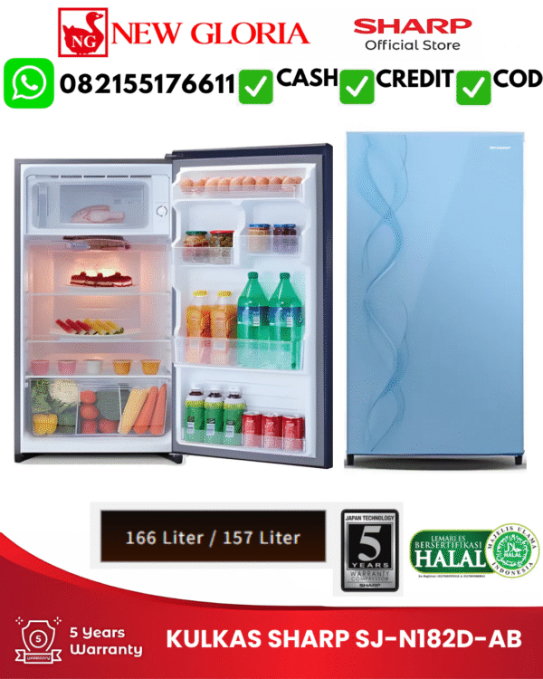 KULKAS SHARP SJ-N182D-AB