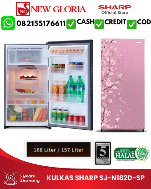KULKAS SHARP SJ-N182D-SP