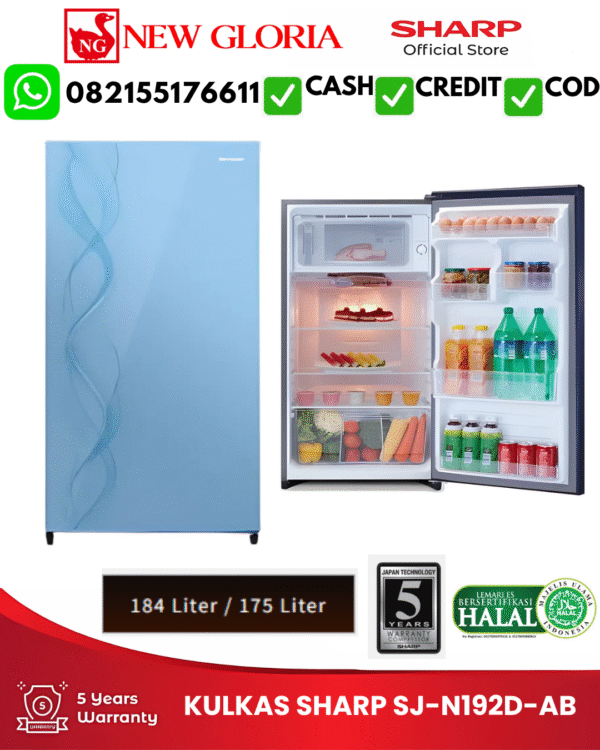 KULKAS SHARP SJ-N192D-AB