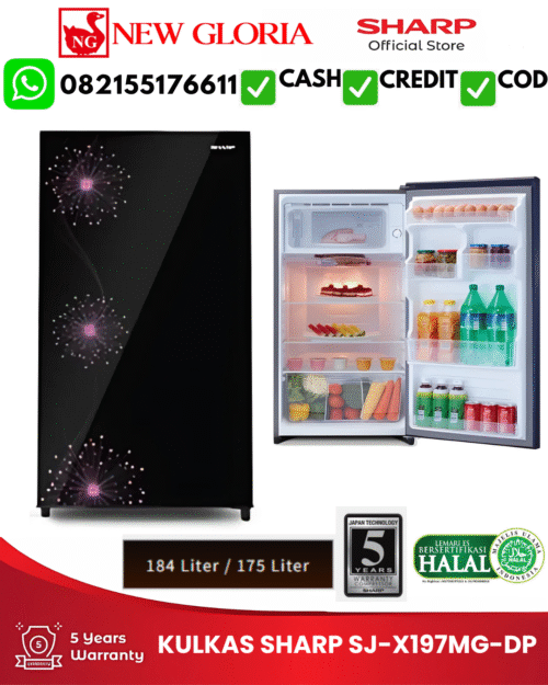 KULKAS SHARP SJ-X197MG-DP