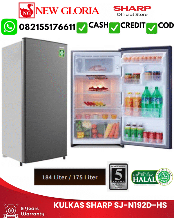 133.png KULKAS SHARP SJ-N192N-HS