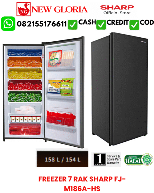FREEZER 7 RAK SHARP FJ-M186A-HS