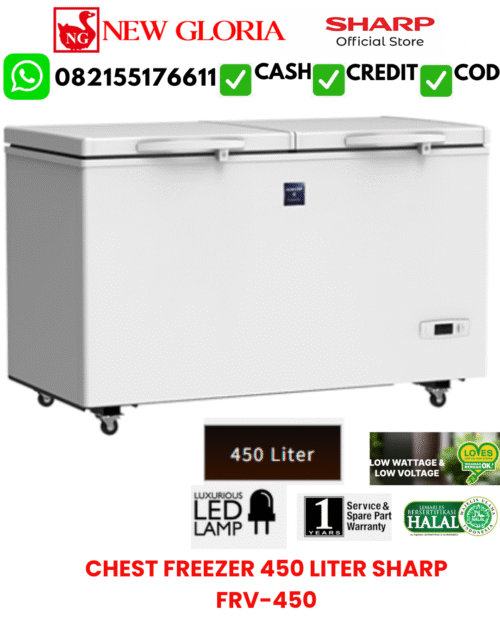 CHEST FREEZER 450 LITER SHARP FRV-450