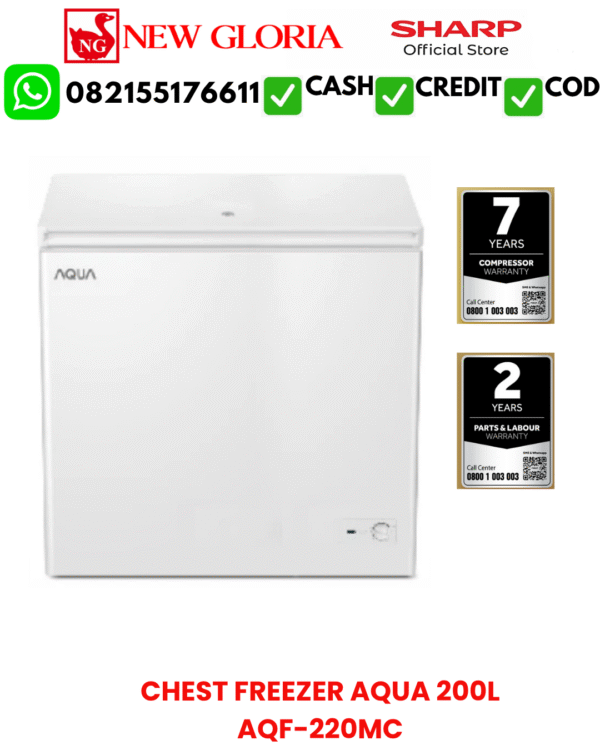 CHEST FREEZER AQUA 200L AQF-220MC