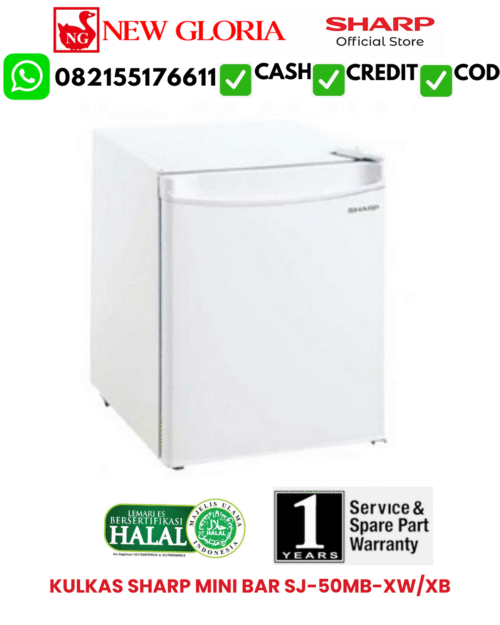 KULKAS SHARP MINI BAR SJ-50MB-XW/XB