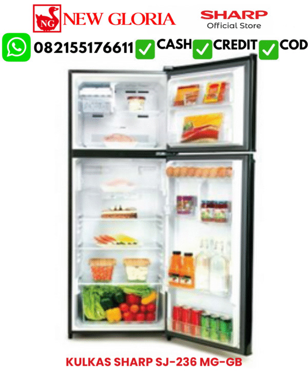 KULKAS SHARP SJ-236 MG-GB