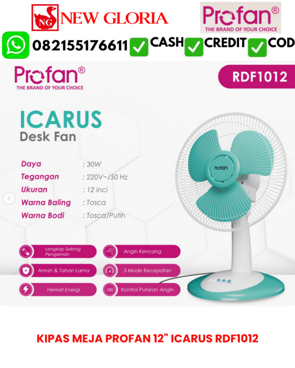 KIPAS MEJA PROFAN 12" ICARUS RDF1012