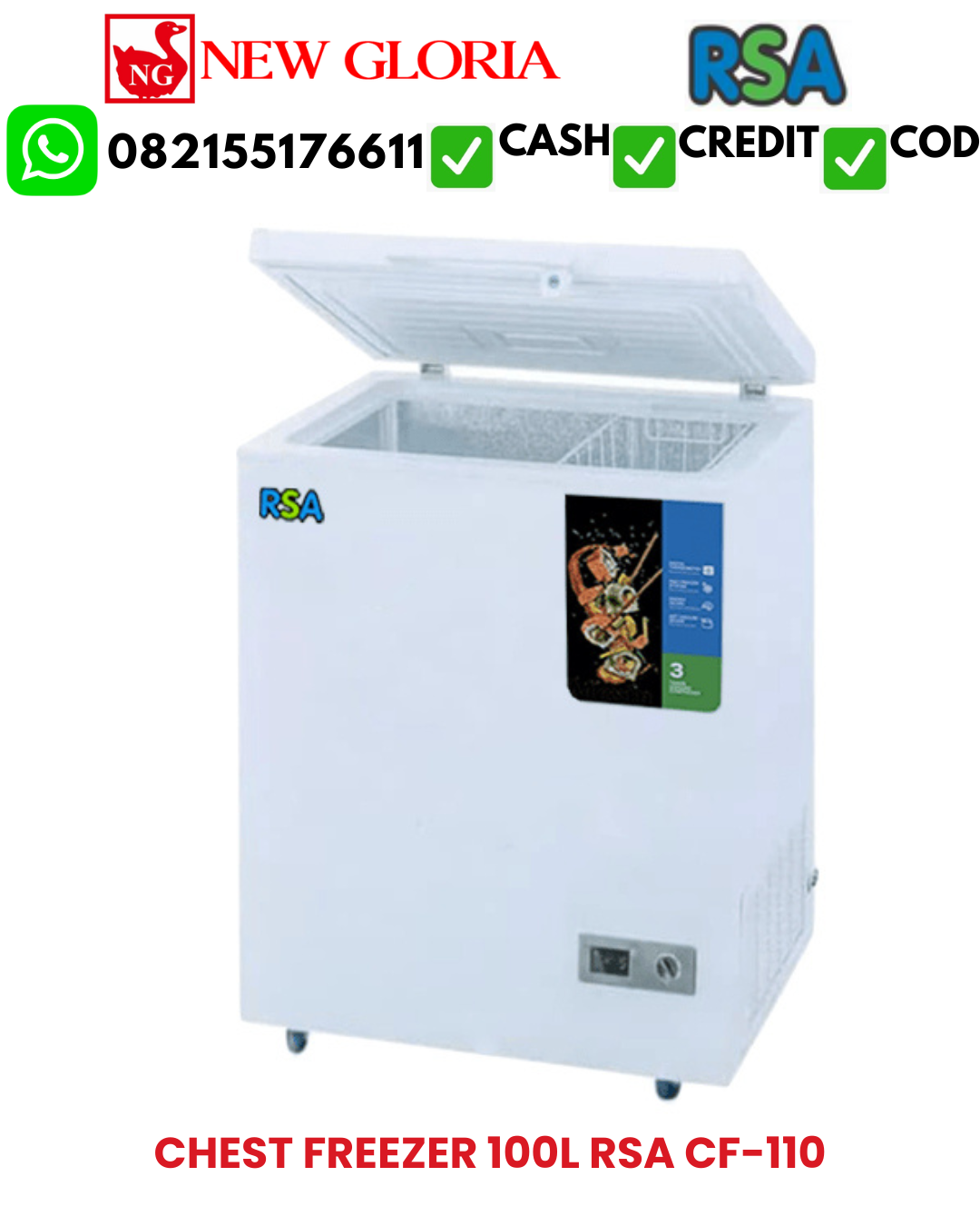 CHEST FREEZER 100L RSA CF-110