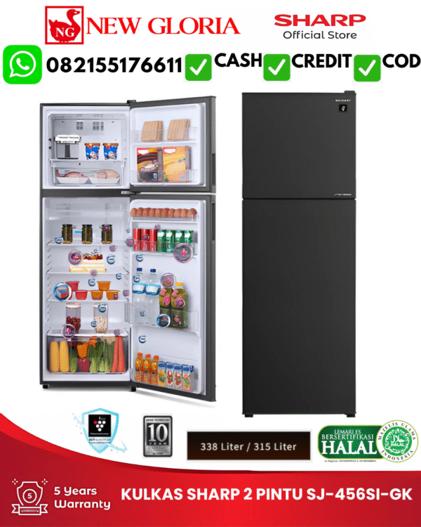 93.png KULKAS SHARP 2 PINTU SJ-456SI-GK
