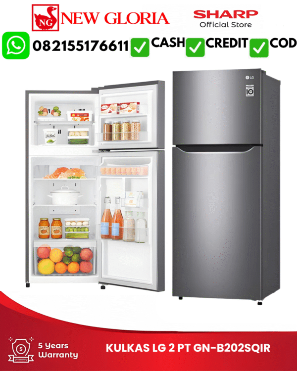 KULKAS LG 2 PT GN-B202SQIR
