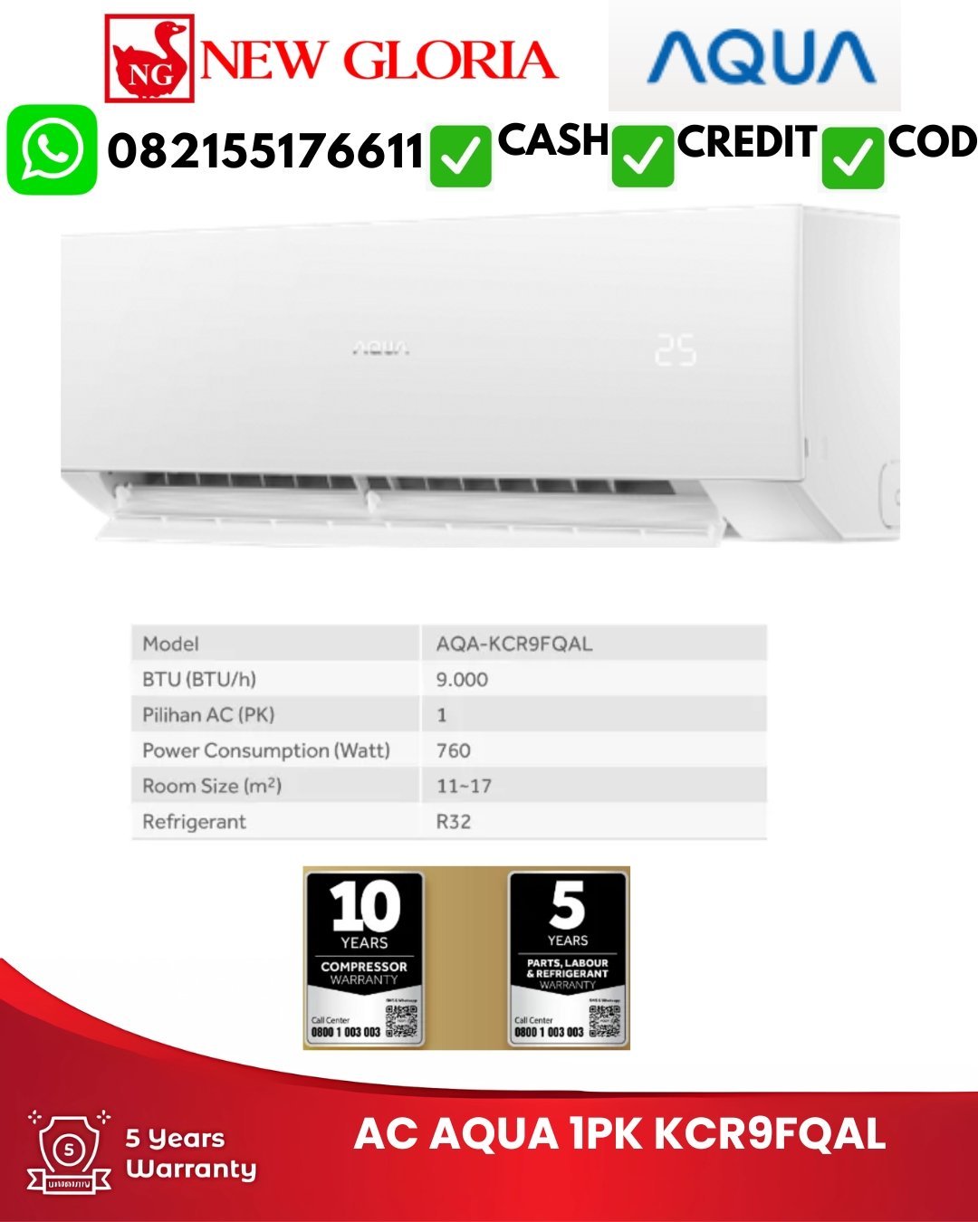 AC AQUA 1PK KCR9FQAL