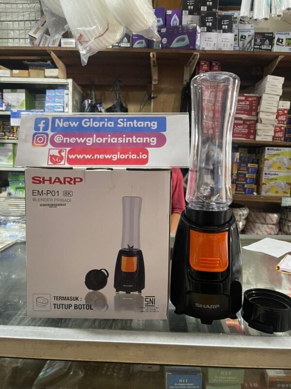 BLENDER MINI TUNGGAL SHARP 0.6L EM-P01-BK
