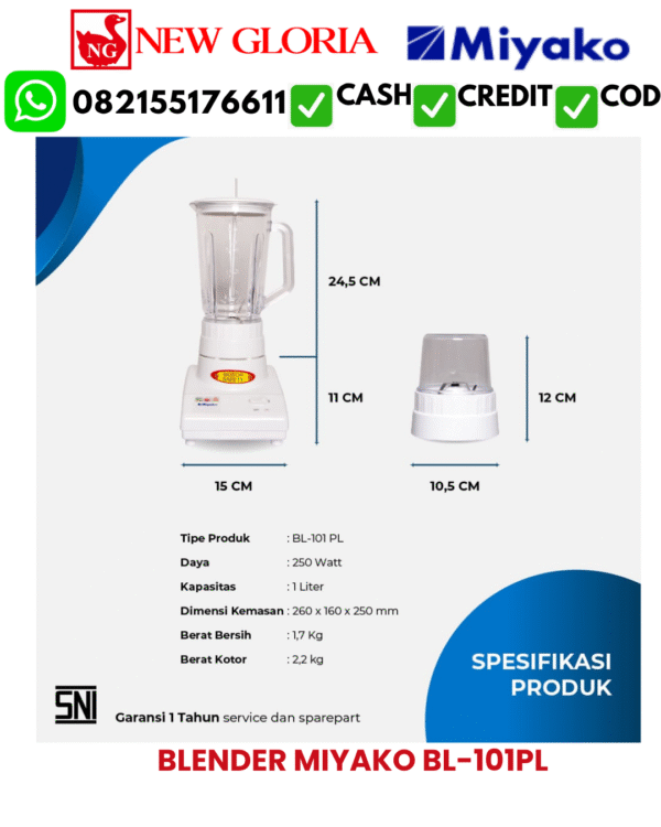 BLENDER MIYAKO BL-101PL