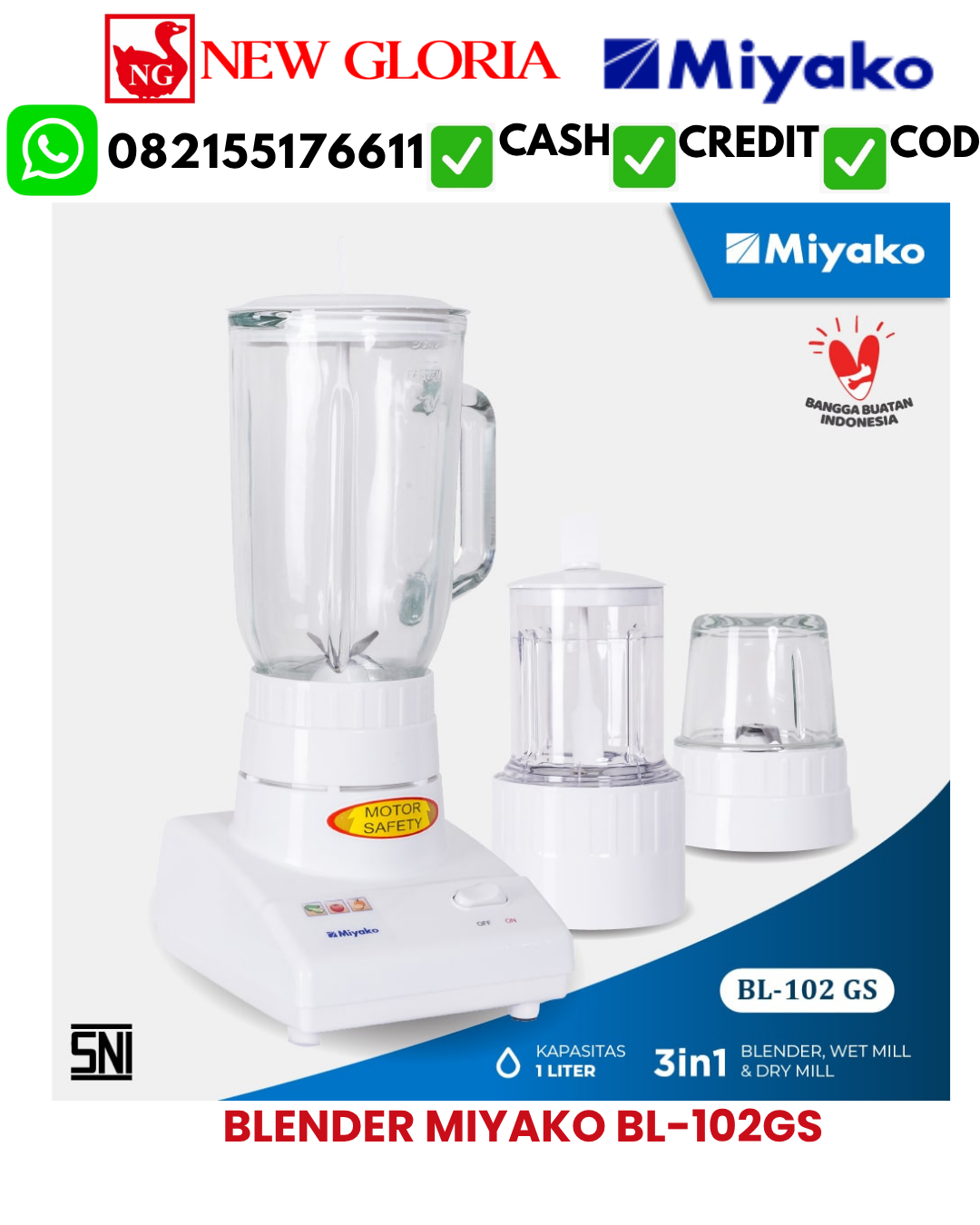 BLENDER MIYAKO BL-102GS