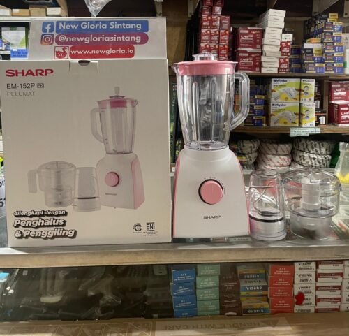 BLENDER SHARP PLASTIK 3 IN 1 1,5L EM-152P-PKr BLENDER SHARP PLASTIK 3 IN 1 1,5L EM-152P-PK