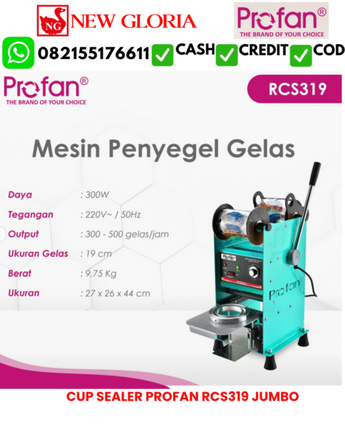 CUP SEALER PROFAN RCS319 JUMBO