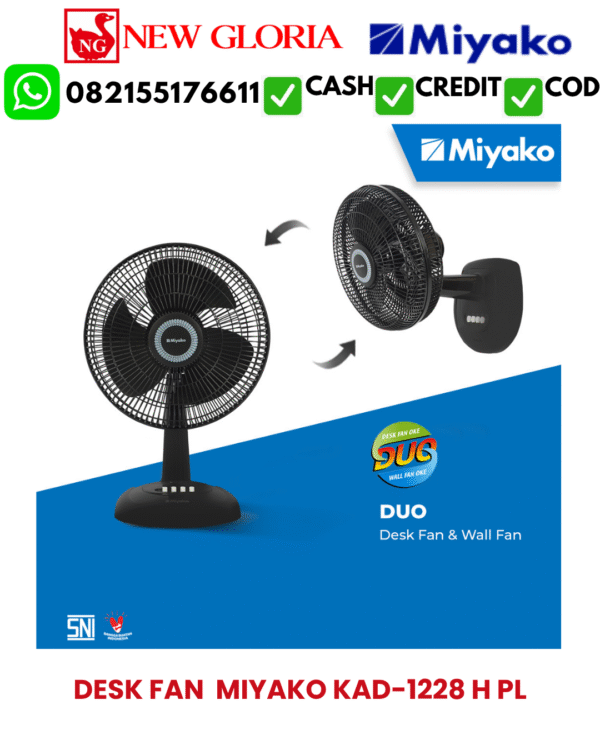 DESK FAN  MIYAKO KAD-1228 H PL