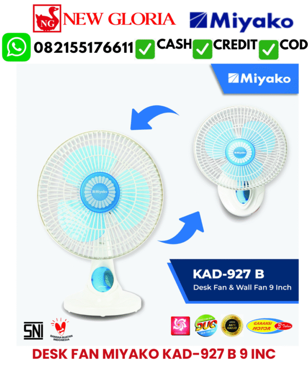 DESK FAN MIYAKO KAD-927 B 9 INC