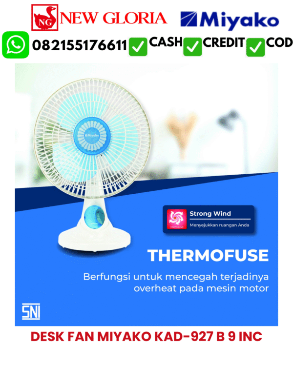 DESK FAN MIYAKO KAD-927 B 9 INC