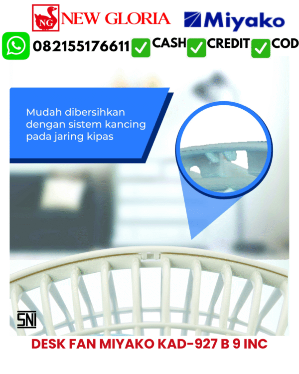 DESK FAN MIYAKO KAD-927 B 9 INC