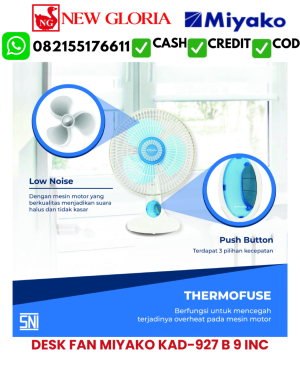 DESK FAN MIYAKO KAD-927 B 9 INC