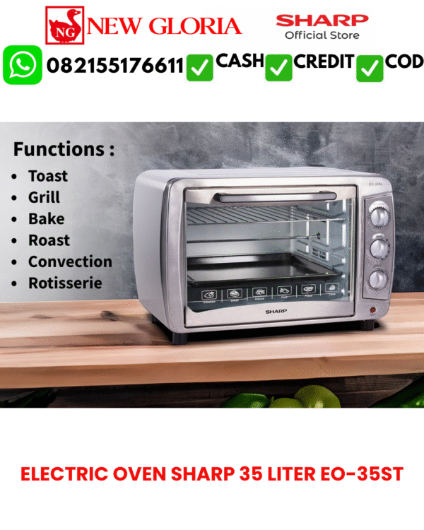 ELECTRIC OVEN SHARP 35 LITER EO-35ST2 ELECTRIC OVEN SHARP 35 LITER EO-35ST