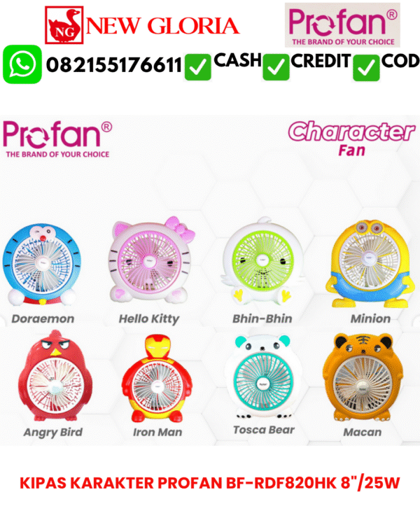 KIPAS KARAKTER PROFAN BF-RDF820HK 8"/25W