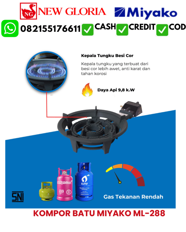 KOMPOR BATU MIYAKO ML-288