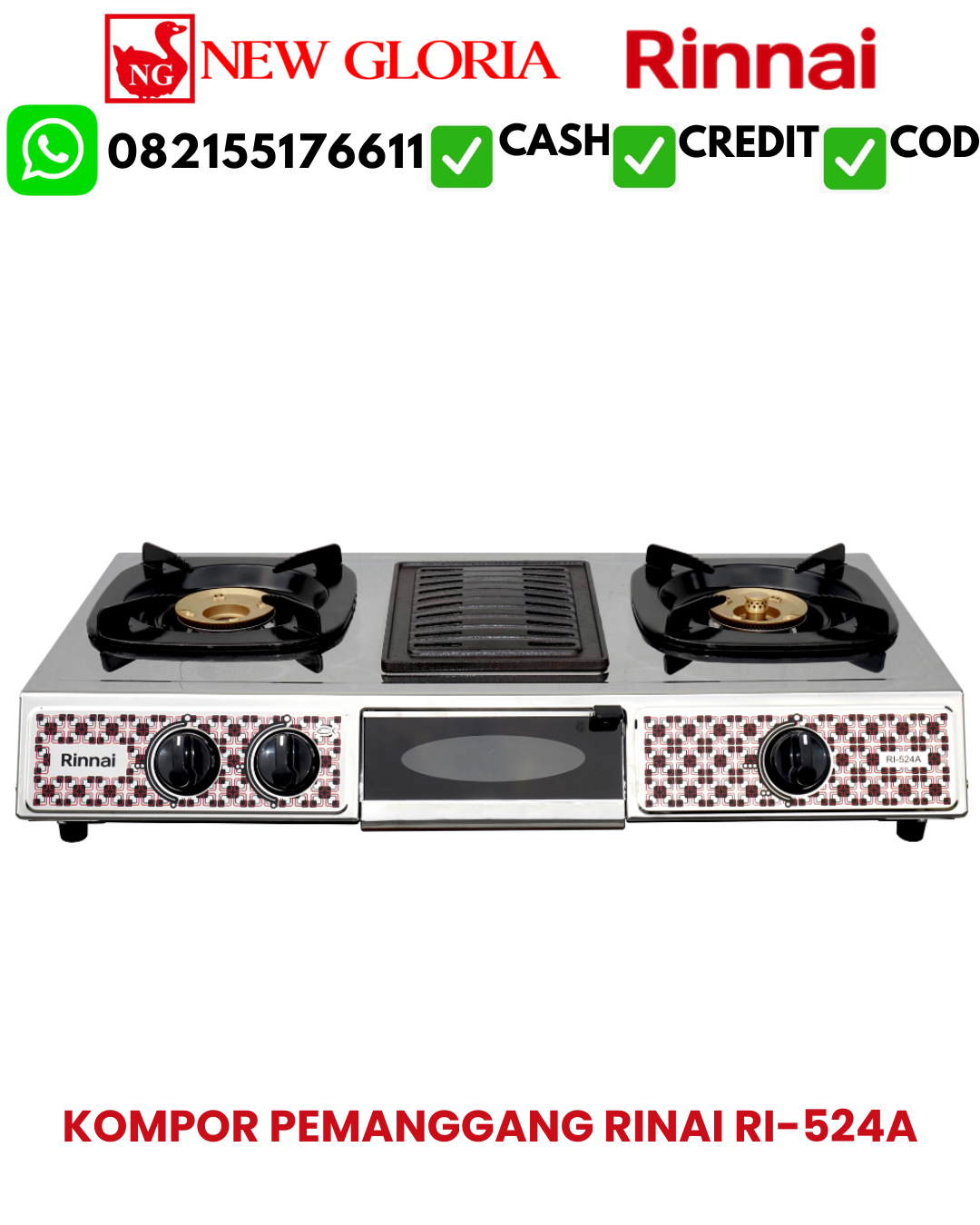 KOMPOR PEMANGGANG RINAI RI-524A