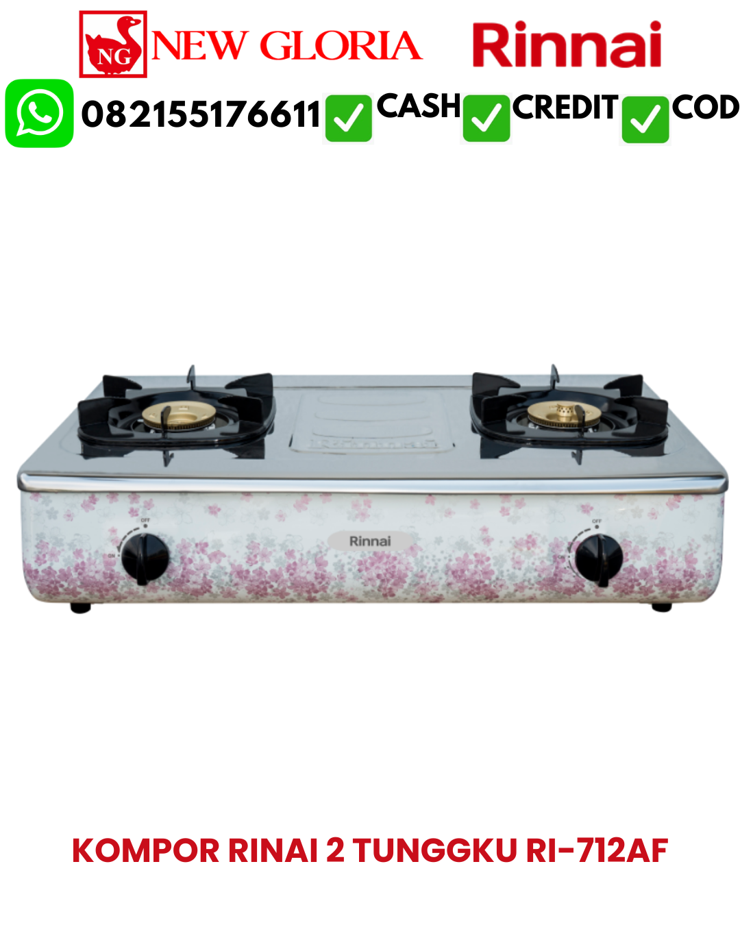 KOMPOR RINAI 2 TUNGGKU RI-712AF