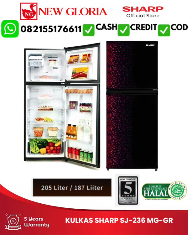 KULKAS-SHARP-SJ-236-MG-GR.png KULKAS SHARP SJ-236 MG-GR