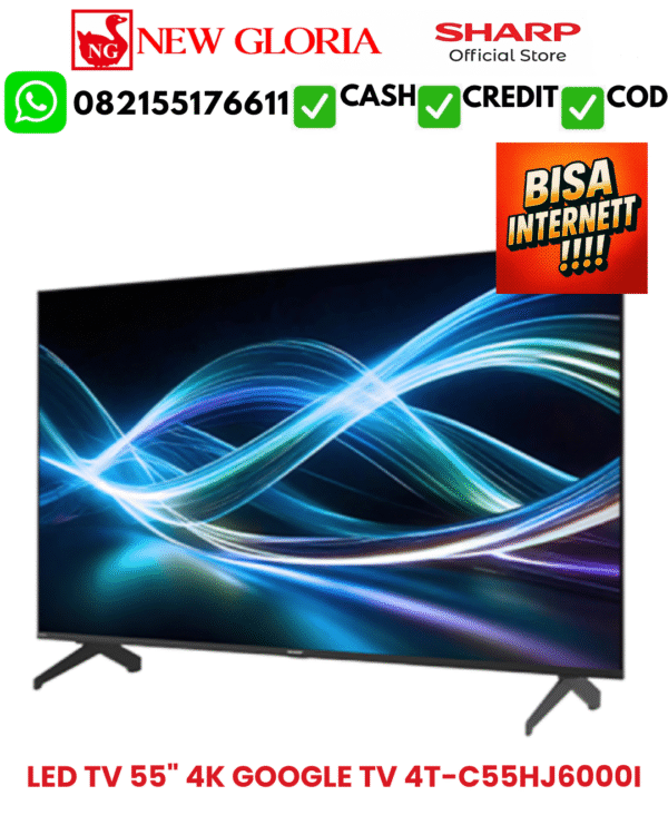 LED TV 55" 4K GOOGLE TV 4T-C55HJ6000I