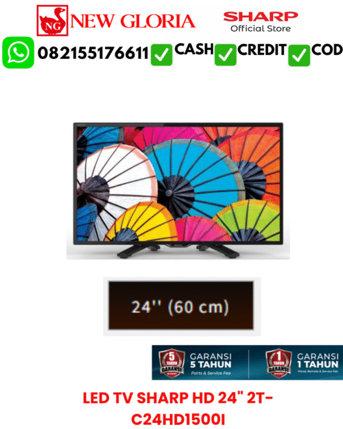 LED TV SHARP HD 24" 2T-C24HD1500I
