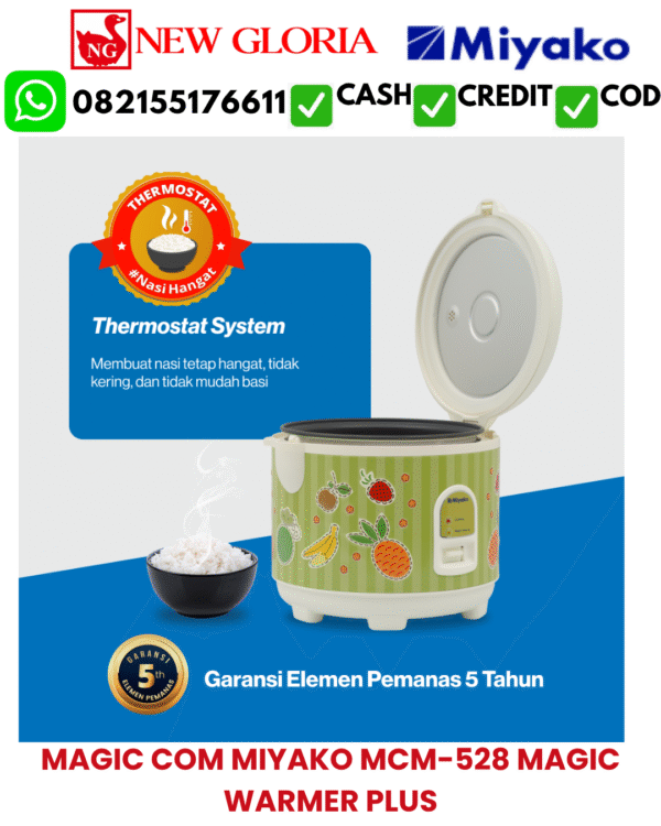 MAGIC COM MIYAKO MCM-528 MAGIC WARMER PLUS
