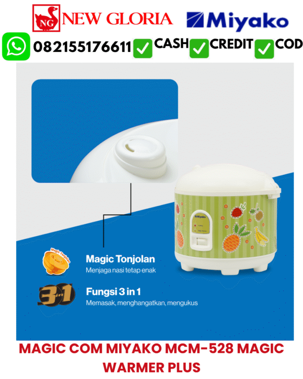 MAGIC COM MIYAKO MCM-528 MAGIC WARMER PLUS