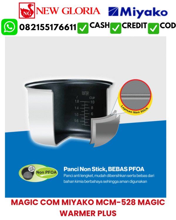 MAGIC COM MIYAKO MCM-528 MAGIC WARMER PLUS