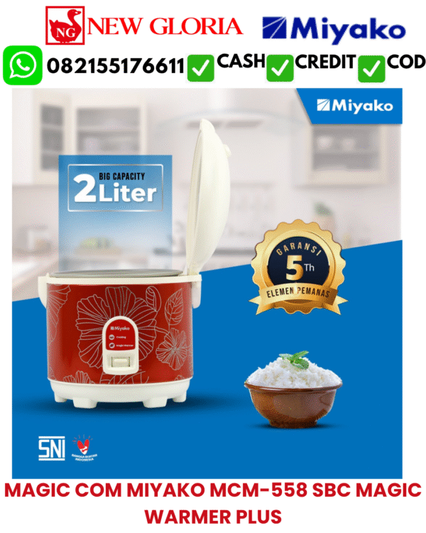 MAGIC COM MIYAKO MCM-558 SBC MAGIC WARMER PLUS