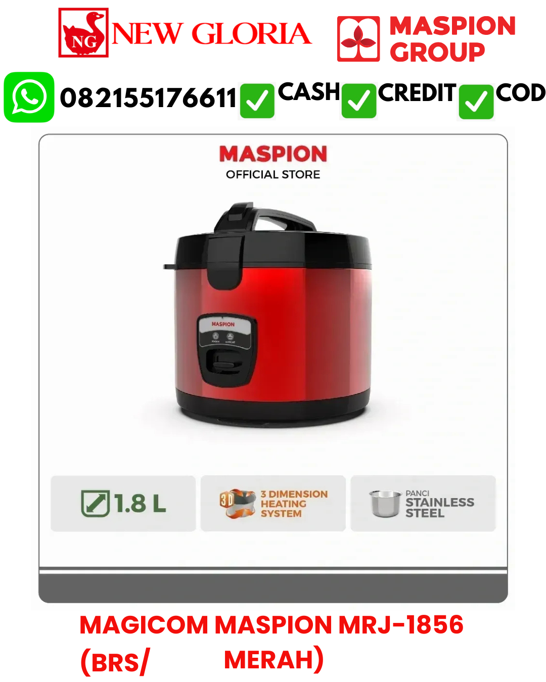 MAGICOM MASPION MRJ-1856 (BRS/MERAH)