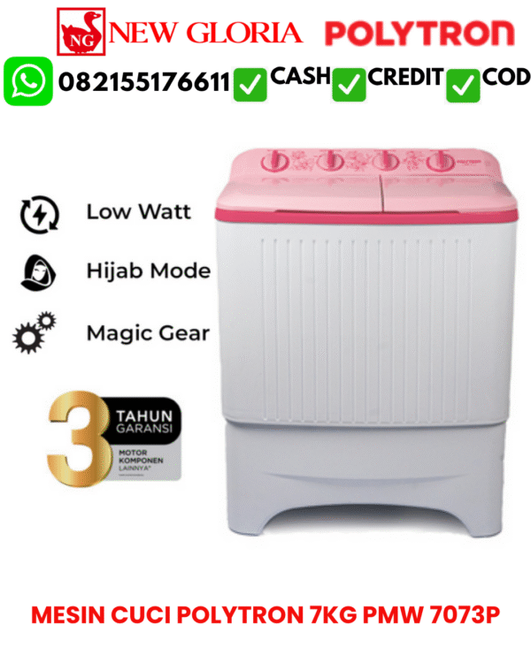 MESIN CUCI POLYTRON 7KG PMW 7073P