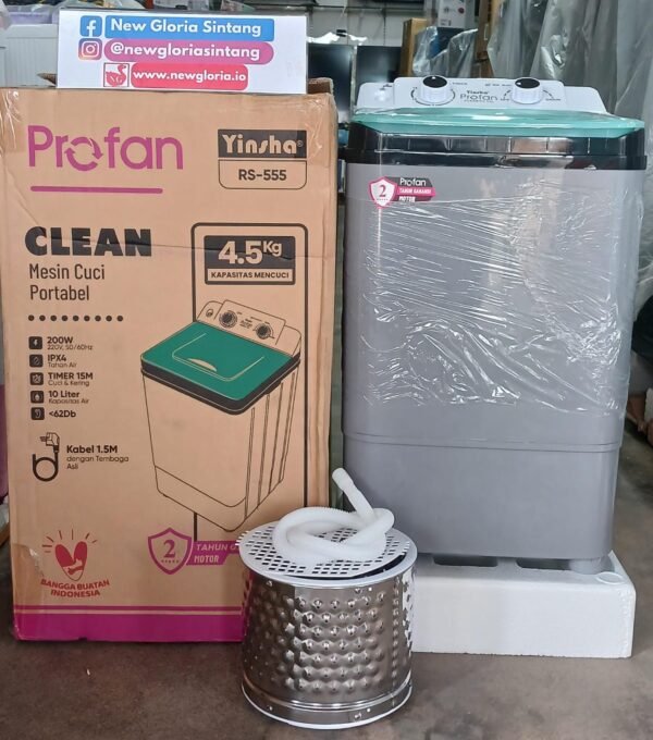 MESIN CUCI PORTABLE PROFAN 4,5KG CLEAN-RS-555