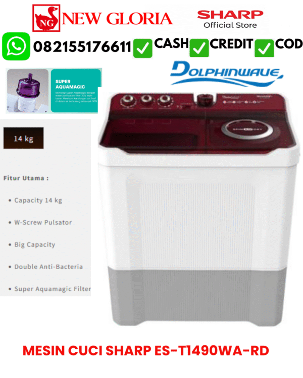MESIN-CUCI-SHARP-ES-T1490WA-RD.png MESIN CUCI SHARP ES-T1490WA-RD