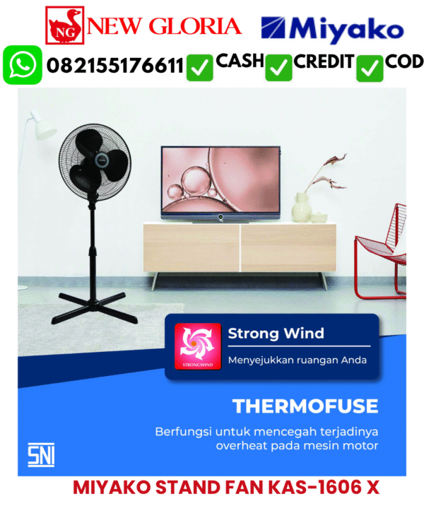 MIYAKO STAND FAN KAS-1606 X