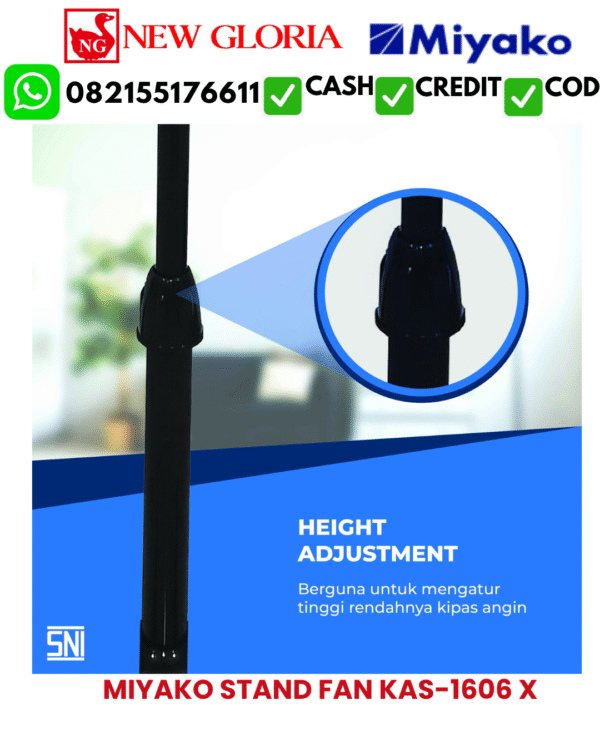 MIYAKO STAND FAN KAS-1606 X