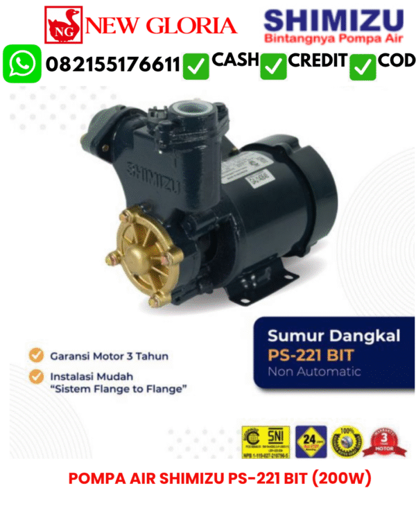 POMPA-AIR-SHIMIZU-PS-221-BIT-200W.png POMPA AIR SHIMIZU PS-221 BIT (200W)