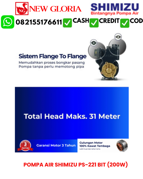 POMPA-AIR-SHIMIZU-PS-221-BIT2.png POMPA AIR SHIMIZU PS-221 BIT (200W)