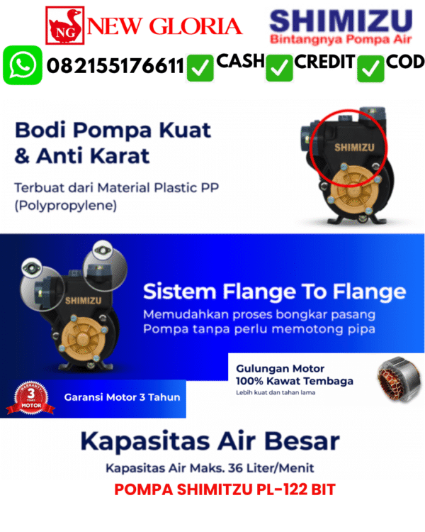 POMPA SHIMIZU PL-122 BIT