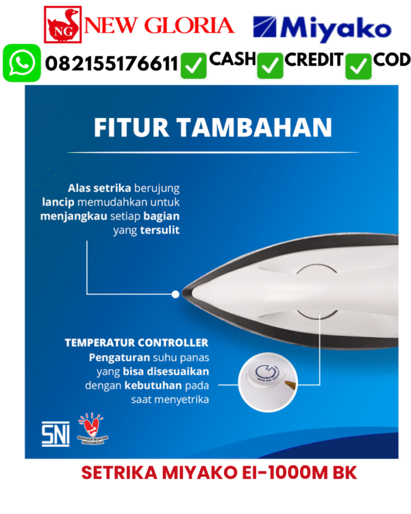 SETRIKA MIYAKO EI-1000M BK